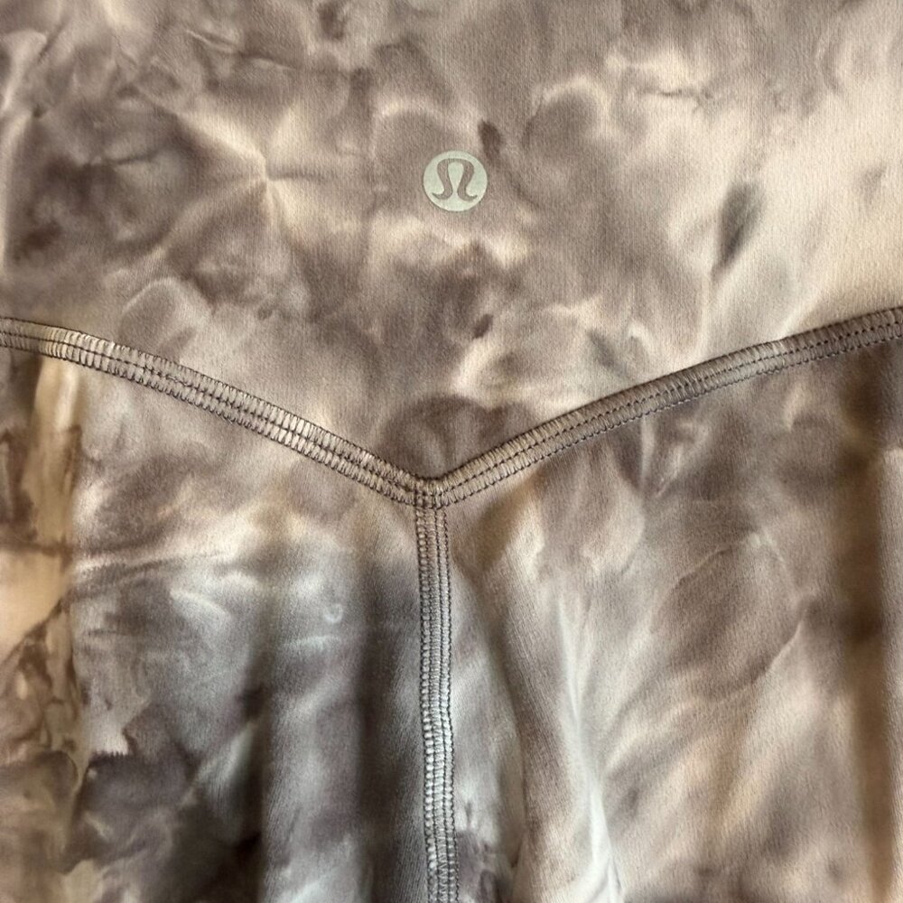 Lululemon Women's Align High Rise Jogger Pants Mink Berry Gray Tie Dye 6 Active - Picture 6 of 9